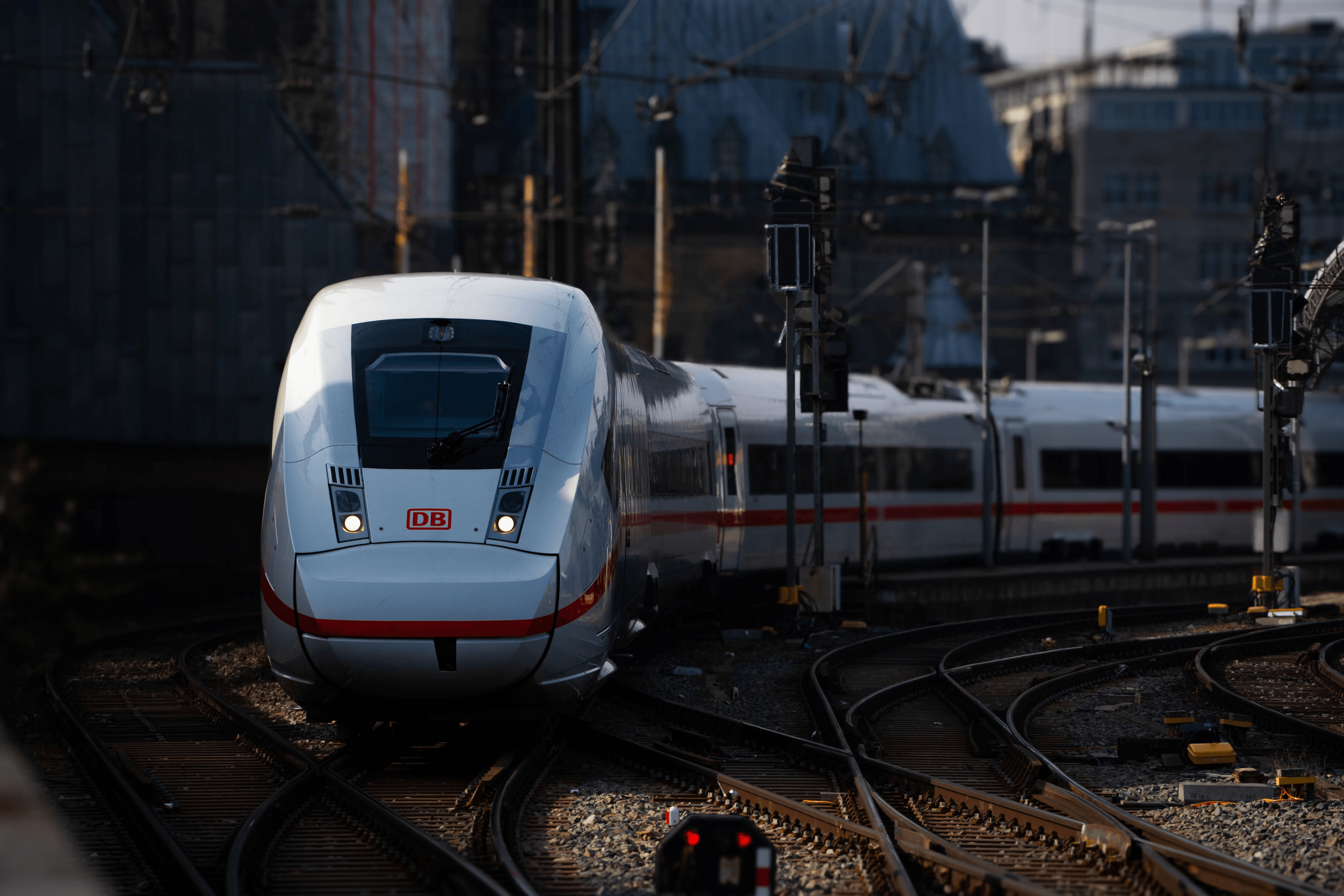 Train in station